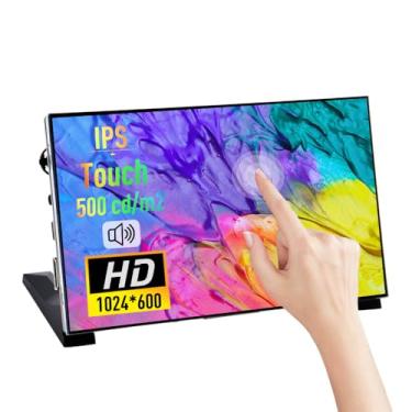 Imagem de GeeekPi Tela LCD de 7 polegadas para Raspberry Pi, tela LCD IPS 1024 x 600 com suporte, monitor portátil HDMI para Raspberry Pi 5/Pi 4B/3B+/3B/B+/Zero/400, Banana Pi M5/M2 Zero, Win11/10/8 (tela