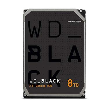 Imagem de Disco rígido interno Western Digital 8TB WD Preto Desempenho - 7200 RPM, SATA 6 Gb/s, 256 MB Cache, 3,5 polegadas - WD8001FZBX