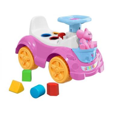 Imagem de Quadriciclo Infantil Rosa e Cinza Cardoso Toys - Totokinha Elly