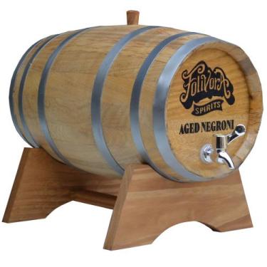 Imagem de Barril De Carvalho 10 Litros Para Cachaça Whisky Cromo - BARRIL BRASIL