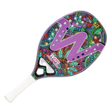 Imagem de Raquete de Beach Tennis Wave Super Touch Roxa Carbono 3k, Carbono 3 K