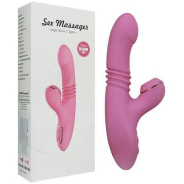 Imagem de Vibrador Vai E Vem Estimulador Clitoriano Dibe Vipmix, ROSA