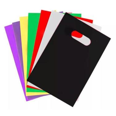Imagem de Kit 100 Un Sacolas Plásticas Boca Palhaço 30x40 Alça Vazada - ONYONSTO