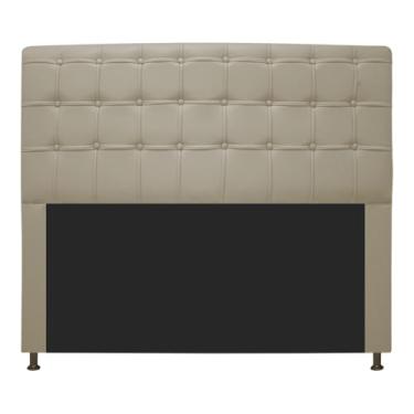 Imagem de Cabeceira Estofada Dama Capitonê 195 cm para Cama Box King Corano Bege para Quarto - AM Decor