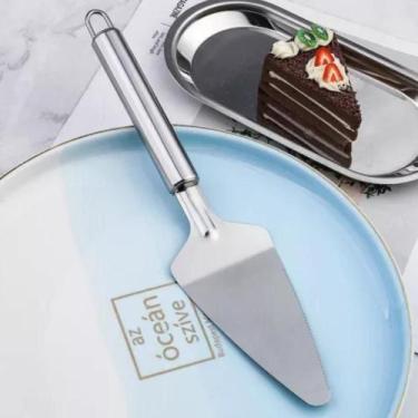 Imagem de Kit 12 Espátulas Bolo Torta Moderna Premium Inox Reforçada - Home Good