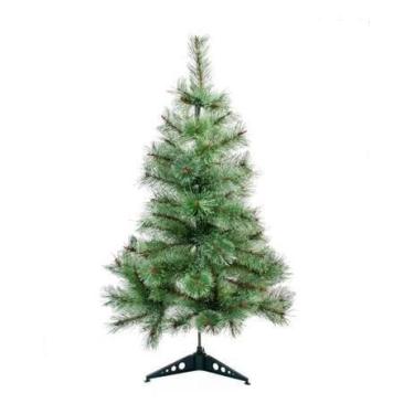 Imagem de Árvore De Natal Pinheiro De Mesa Luxo 60cm Cor Verde 35 Galhos - Chibr