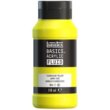 Imagem de Tinta Acrílica Liquitex Basics Fluid 118ml Fluo Yellow, Fluid