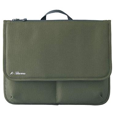 Imagem de LIHIT LAB Capa para laptop com bolsos, 14,2 x 1 x 11,5, verde militar (A7768-22)