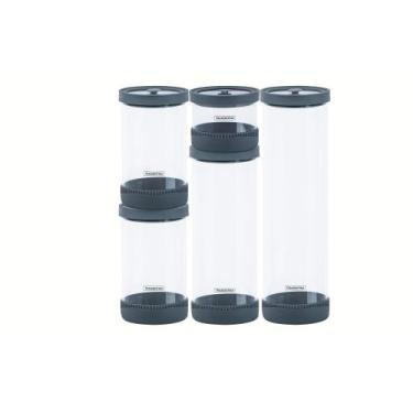 Imagem de Jogo Potes Vidro Herméticos Tramontina Purezza Borosilicato Tampa, 400