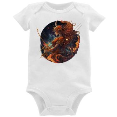 Imagem de Body Bebê Sagitário Sígno - Foca na Moda, Branco, P