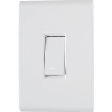 Imagem de Kit c/ 5 int simples c/ placa 4 x 2 liz tramontina, Branco, Bivolt