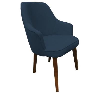 Imagem de Cadeira Decorativa Lara Suede Azul Royal - Dominic Decor