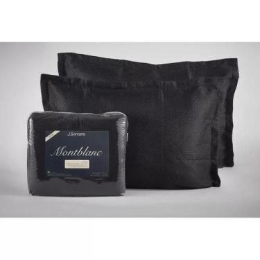 Imagem de Kit Colcha Montblanc Folhagem 101 Chumbo Casal Queen 230x260 - Tapete 