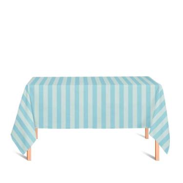 Imagem de Toalha de Mesa Retangular em Tecido Jacquard Azul e Prata Frozen Listr
