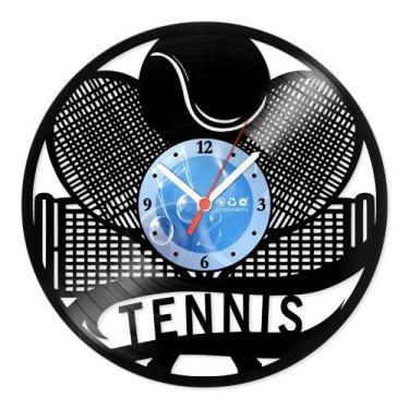 Imagem de Relógio De Parede Disco Vinil Esportes - Tennis - VES-190 - Modernarte