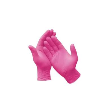 Imagem de Luva Rosa P De Procedimento Nitrílica Cx 100 Un - Várias