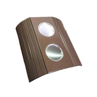 Imagem de Kit 04un Esteiras Para Braço De Sofá Com Porta Copos Alumínio Chocolat