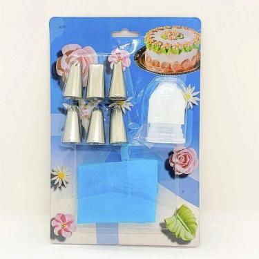 Imagem de Kit Decorador de Bolo Inox - 1 unidade - Rizzo - blessed