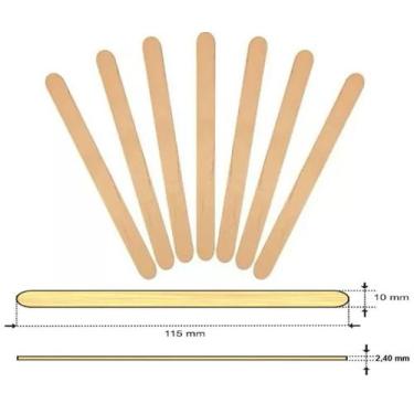 Imagem de 500 Palito de Picolé Artesanato Jaja 1x11,5cm - AAZ