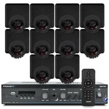 Imagem de Som Ambiente Piscina Churrasco Bluetooth Usb Sd Frahm Slim 1600 G5 + A