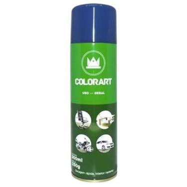 Imagem de Tinta Spray Colorart Uso Geral Cor Azul Motor Secagem Rápida Interior 
