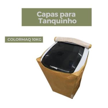 Imagem de Capa para tanquinho colormaq 10kg impermeável flex - Capas Flex, BEGE