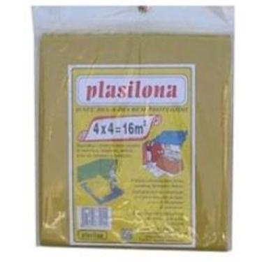 Imagem de Lona de Polietileno Amarela 4mx4m=16m² Plasilona - Plasitap