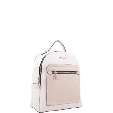 Imagem de Mochila Ana Beatriz com Bolso Frontal Bauarte, Marfim, P