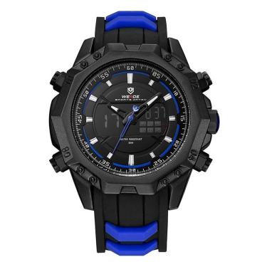 Imagem de Relógio Masculino Weide Anadigi Wh6406B - Preto E Azul