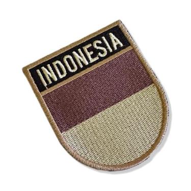 Imagem de BP0419E-004 Bandeira Indonésia Patch Bordado 6,8x8cm - BR44