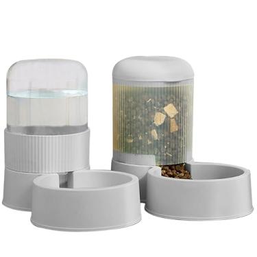 Imagem de GKYZBB Alimentador automático para gatos e dispensador de água para gatos, alimentador automático para cães e 3,5 litros para cães pequenos, médios e grandes, filhotes e gatinhos