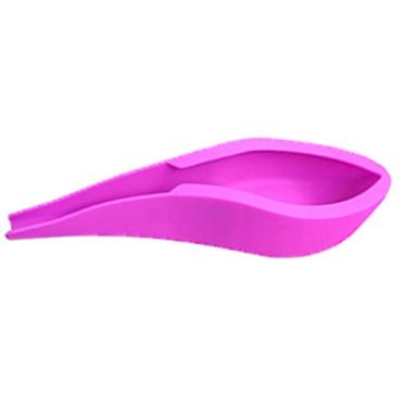 Imagem de Fem Urinal Dispositivo Portátil para Urinar Feminino Com Suporte de Bolsa para Fazer Xixi Fem Silicone Mictório para Viagens Ao Ar Livre Roxo é Projetado para Acessibilidade,
