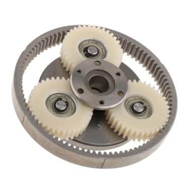 Imagem de Dynwave E Bike Motor Gear E-bike Gears Conjunto de aço 36 dentes Componentes de bicicleta elétrica resistentes ao desgaste Engrenagens de motor de bicicleta, Anel de Engrenagem de Nylon 47.5
