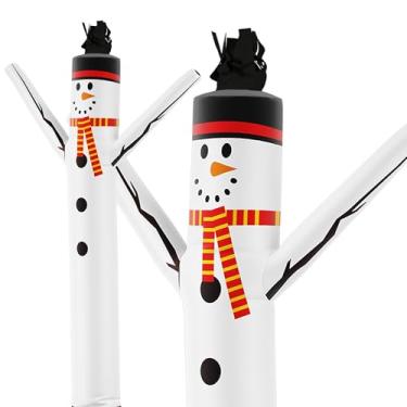 Imagem de LookOurWay Tubo inflável Air Dancers acessório masculino - 2,8 m de altura Wacky Waving inflável dançante tubo guy (soprador não incluído) - tema natalino - boneco de neve