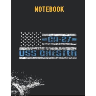 Imagem de USS Chester World War Cruiser CA-27 US Army 8.5x11 inches / 140 pages / 70 sheets