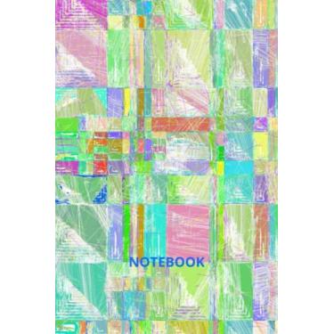 Imagem de NOTEBOOK: Cute Pastel Colors Abstract Patchwork Design Ruled Notebook Journal. 120 Lined Pages For Gratitude Journaling, Creative Writing, To Do Lists ... For Home School College Or Work Notetaking.