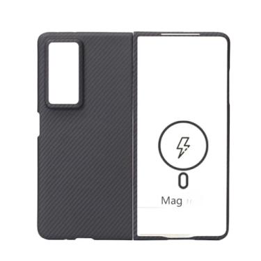 Imagem de waillynice Capa de fibra de carbono real para Honor Magic V2, capa ultrafina de fibra de aramida anti-queda para Honor Magic V2 RSR Capa Magic Vs2 (600D (Mag) grande, Magic V2 RSR)