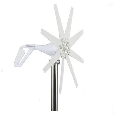 Imagem de Gerador de turbina eólica horizontal de 1200W, turbina eólica de48V para energia fora da rede, MPPT Controller Eco-amigável gerador de vento para uso residencial e ao ar livre,48v