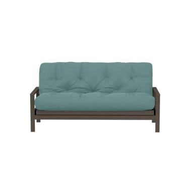 Imagem de Royal Sleep Products Colchão Futon de espuma Futon Factory de 30 cm – Tecido azul-petróleo sólido – tamanho Queen – Espumas certificadas CertiPUR – Feito nos EUA – (moldura não incluída)