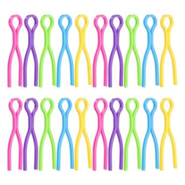 Imagem de HARFINGTON 30 peças de suportes de linha de bobina de plástico grampo de carretel de linha longa acessórios de máquina de costura braçadeira de controle de linha para organizar caudas de linha evitar