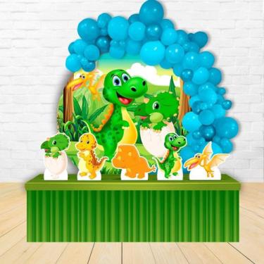 Imagem de Painel Redondo E Displays  Dinossauro Baby Cute - IMPAKTO VISUAL