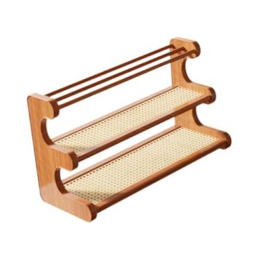 Imagem de Ｂｅｓｇａ Presentes de chá de chá de chá chinês Cerimônia de chá prática Presentes de inauguração de caneca Prateleiras de armazenamento de divisor de caneca, 30x20x36cm