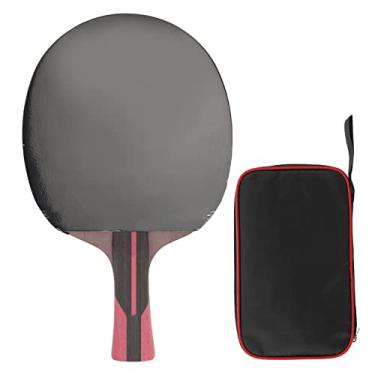 Imagem de Tênis de Mesa Tênis, Pingue Pong Paddle 7 Camadas Placa de Base Placa Longa Maçaneta Shake Aperto Manual Mesa de Tênis de Tênis Acessórios para Todos Os Jogadores