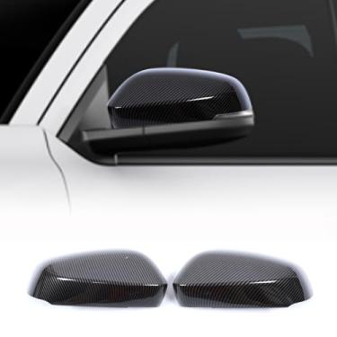 Imagem de Tampa protetora para espelho retrovisor de porta automotiva compatível com Toyota Tacoma 2024, tampa de capa de espelho retrovisor, acessórios de acabamento de decoração de tampa traseira (com