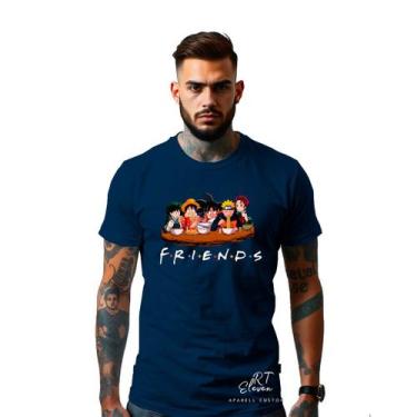 Imagem de Camiseta Personagens Anime Camisa Uzumaki Naruto Goku Boku No Hero One
