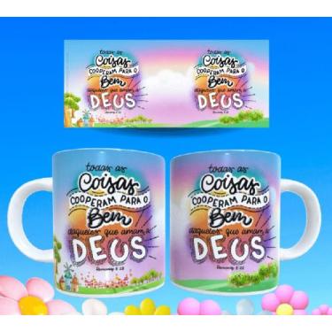 Imagem de Caneca gospel frases religiosas versículos bíblicos motivacionais 42 -