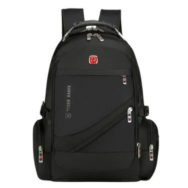 Imagem de Mochila Lugano Notebook 17" Com Entrada USB - Malissima, Preto