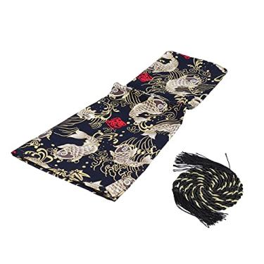 Imagem de Tampa Mudança de Marchas, Capa de Botão de Mudança de Marchas Universal Retro de Tecido Automóvel de Decoração de Interiores Tampa de Bota Com Corda Fixando para Decorar o Equipamento de Câmbio