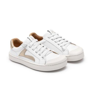 Imagem de Infantil - Tênis Tip Toey Joey Ground Branco e Dourado  menina