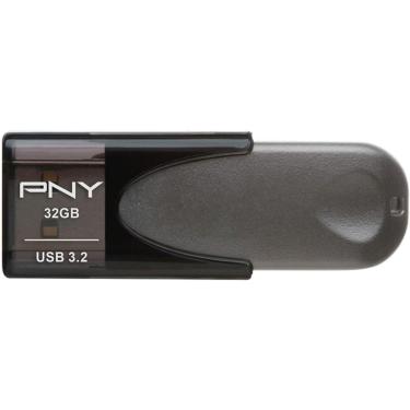 Imagem de Pen Drive PNY - Unidade flash Elite Turbo Attache 4 32GB USB 3.2 - Preto-P-FD32GTBAT4-GE